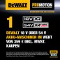 Preview: Akku Schlagbohrschrauber + Winkelschleifer SET 5-tlg. | KOMBO-KIT 18/54 Volt | 2x 54 Volt XR 108Wh Akku | DeWALT - DCK2016T2T-QW