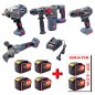 Preview: RETTER Aktions-SET Akku Brushless Pro Combo Kit - 4x 20V Maschinen SET | R20-604