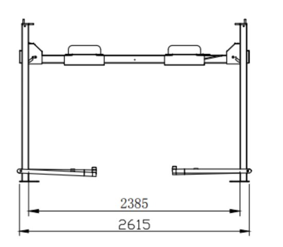 Preview: 4 Säulen Hebebühne Parkbühne Halbautomatische 3700kg inkl. Mobil-Kit Retter RT-P3700 Preview: RETTER Halbautomatische 3.7 t inkl. Mobil-Kit