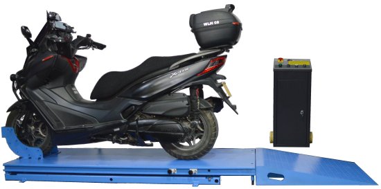 Elektro-hydraulische Motorrad-Scherenhebebühne mit schneller Entriegelung - 1.0 t