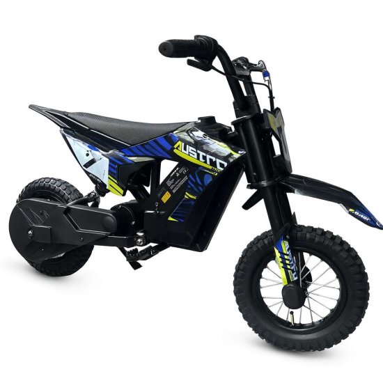 Preview: Kinder Elektro Crossbike Austro Moto CB12 - 300W 36V Lithium, 12 Zoll, bis 25 km/h, Blau/Grün Preview: Kinder Elektro Crossbike Austro Moto CB12 - 300W 36V Lithium, 12 Zoll, bis 25 km/h, Blau/Grün