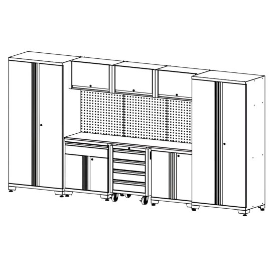 RETTER Werkstatteinrichtung Set - Schranksystem RTX8000