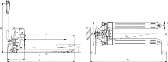 Elektrischer Gabelstapler CDD15R-E - Tragkraft 1.500 kg