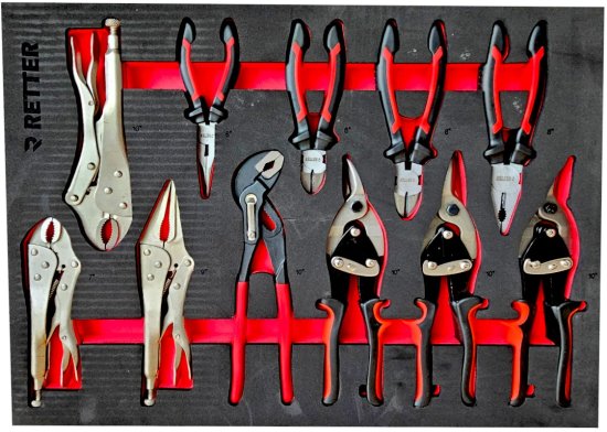 Werkstatteinrichtung - Werkzeugschrank - Lochwand - Hängeschrank - Schubladen