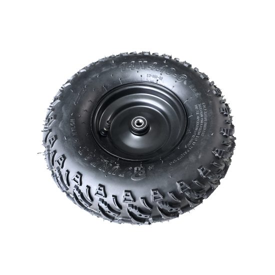 Preview: Komplettrad vorne 14x4.10-6" mit Felge 1 ST – für Kinderquad / Mini ATV Preview: Komplettrad vorne 14x4.10-6