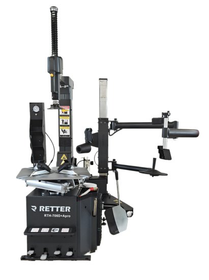 Preview: Reifenmontagemaschine - Multitalent AUTO | RTH-706D 220V und Felgenspannung bis 26 Zoll | RETTER Montiermaschine Preview: Reifenmontagemaschine - Retter RT706D APro