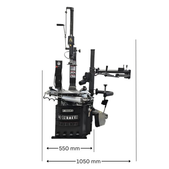 Preview: Montiermaschine RT-706D mit 2 Geschwindigkeiten und Felgenspannung bis 26 Zoll | RETTER Preview: Montiermaschine RT-706D Pro mit Booster System, 2 Geschwindigkeiten und Felgenspannung bis 28 Zoll inkl. Luftbooster | RETTER
