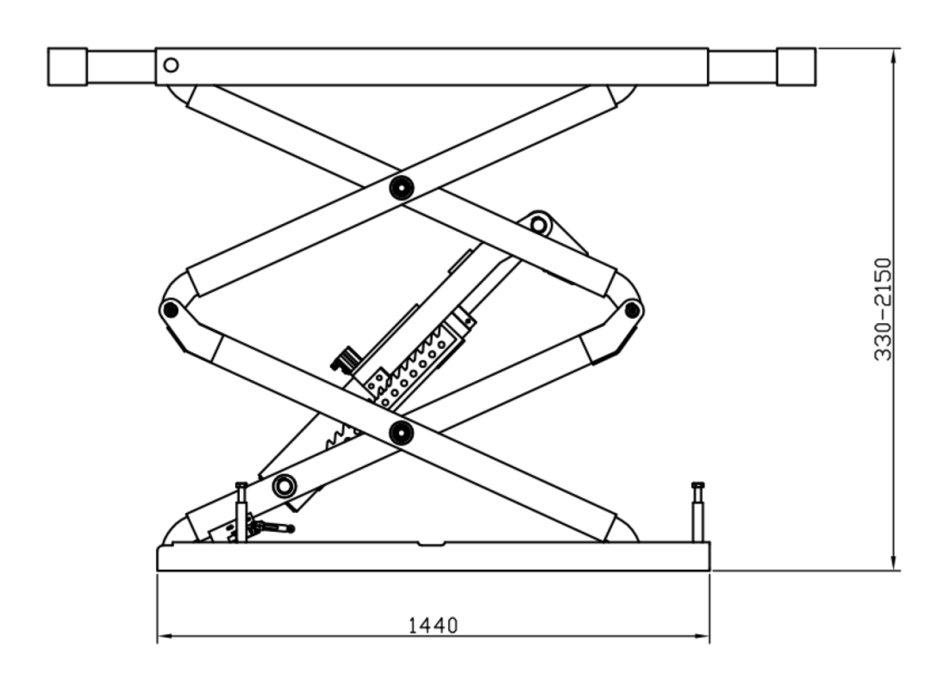 Scherenhebebühne 3.5 t - Unterflur Einbau