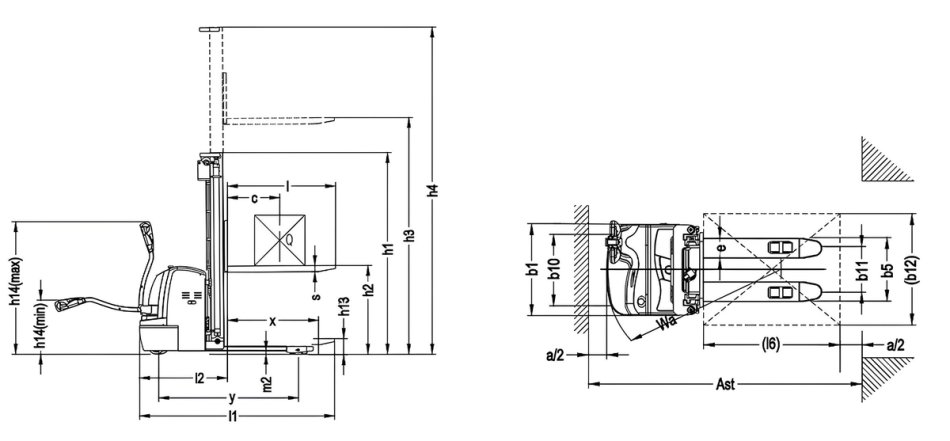 Elektrischer Gabelstapler CDDR15-III - Tragkraft 1.500 kg | Max. Hubhöhe 4.5 m